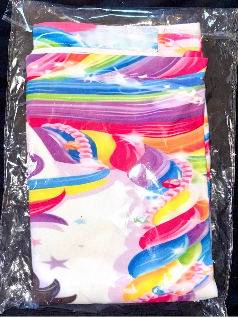 1 Lisa Frank Inspired Rainbow Majesty Unicorn Duvet Cover 36x20 inches KING Size